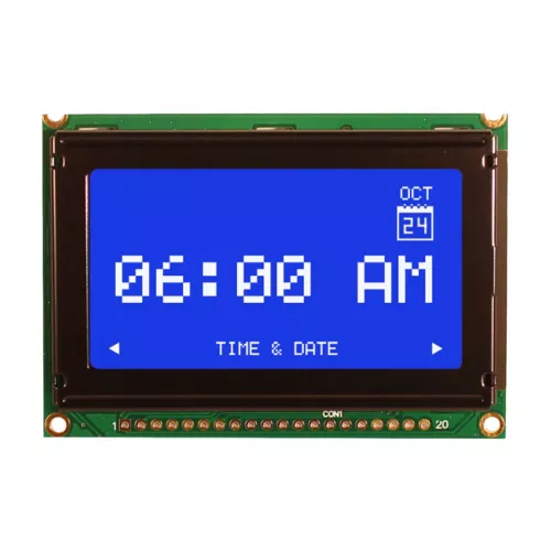 12864 lcd module blue